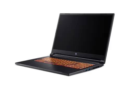 Лаптоп, Acer Nitro V17, ANV17-41-R6Q7, AMD Ryzen R7 260 AI ( up to 5.1GHz, 16MB), 17.3" FHD(1920x1080)IPS 144Hz, 1*16GB DDR5 (1 slot free), 1024GB PCIe NVMe SSD, NVIDIA GeForce RTX 4050 6GB GDDR6, Wi-Fi AX, BT, No OS, Black