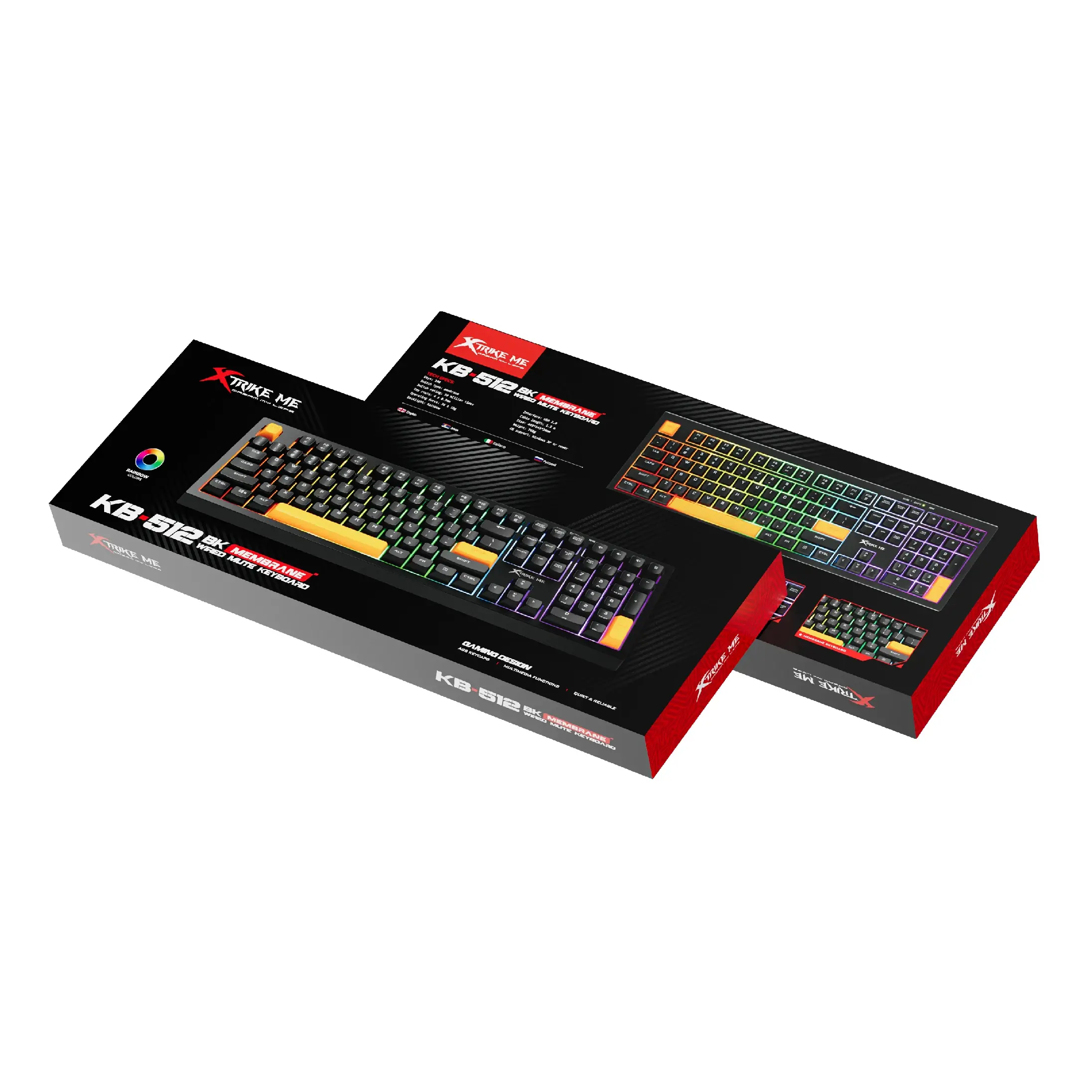 Xtrike ME геймърска клавиатура Gaming Keyboard 104 keys - KB-512 BK - Silent - image 7