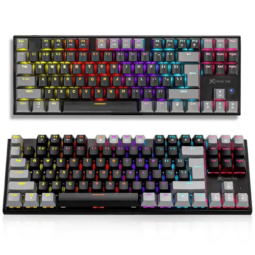 Xtrike ME геймърска механична клавиатура Gaming Mechanical keyboard 87 keys TKL - GK-989B - RED switches - image 1