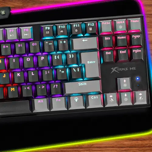 Xtrike ME геймърска механична клавиатура Gaming Mechanical keyboard 87 keys TKL - GK-989B - RED switches - image 2