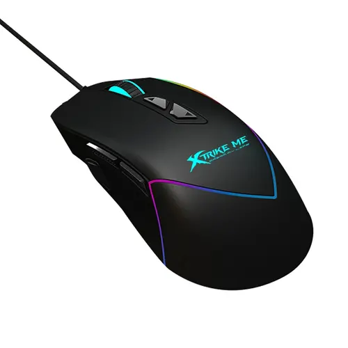 Xtrike ME Геймърска мишка Gaming Mouse GM-320 Black -12800dpi, RGB - image 1