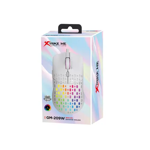 Xtrike ME Геймърска мишка Gaming Mouse GM-209W - White, 8000dpi - image 7