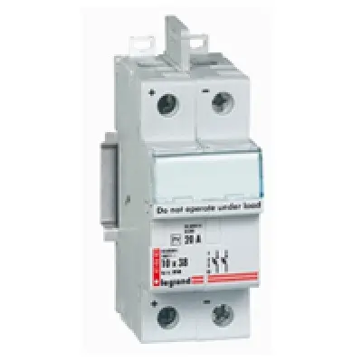 ПРЕДПАЗИТЕЛ ЗА ФОТОВОЛТАИЧНО ПРИЛОЖЕНИЕ 20A 2P 2М 1000V LEGRAND