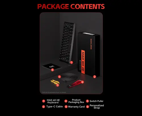 Madlions професионална геймърска механична клавиатура Professional Gaming Mechanical Keyboard MAD 60 PRO - Black, 8K, Gateron Jade Customized [Linear] - image 12