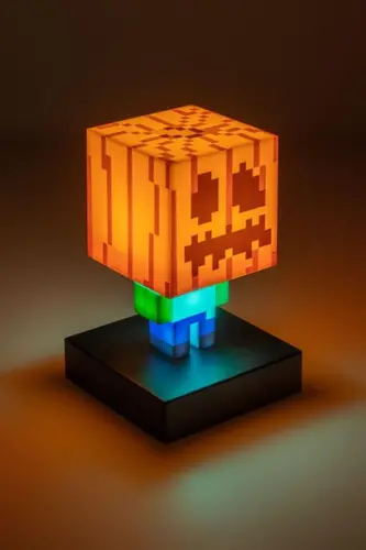Αγαλματίδιο Paladone Icons: Minecraft - Zombie Jack O Lantern Light PP15302MCF - 2