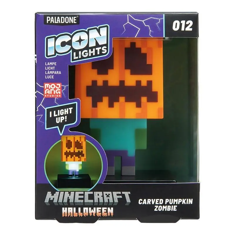 Statuetă Paladone Icons: Minecraft - Zombie Jack O Lantern Light PP15302MCF - image 2