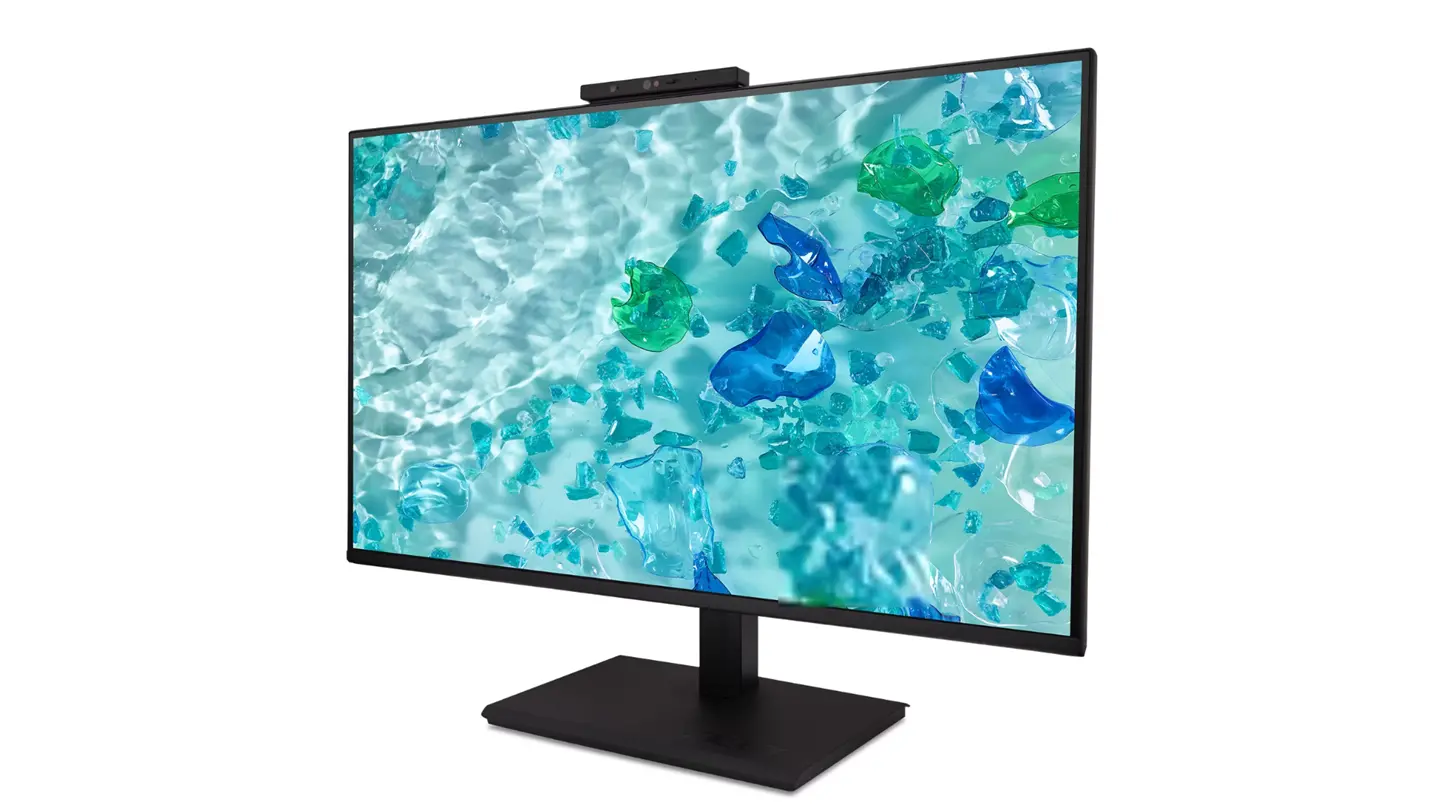 Монитор, Acer Vero B247YD6bmiprczx, 23.8" IPS LED ZeroFrame, FHD (1920x1080), Adaptive Sync 120Hz, 4ms (GTG), 1500:1, 250 nits, HDMI, VGA, DP, Speakers, Audio in/out, USB3.2x3 (1up 3down), 5MP Cam, ERGO Stand, Energy Star, EPEAT Gold , Black - image 2