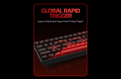 Madlions професионална геймърска механична клавиатура Professional Gaming Mechanical Keyboard MAD 60 PRO - Black, 8K, Sealed Silver Magnetic [Linear] - image 11