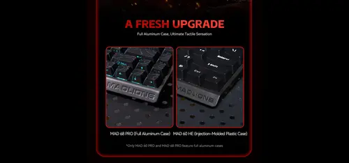 Madlions професионална геймърска механична клавиатура Professional Gaming Mechanical Keyboard MAD 68 PRO - Black, 8K, Sealed Silver Magnetic [Linear] - image 2