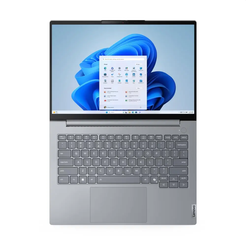 Лаптоп, Lenovo ThinkBook 14 G8 Intel Core Ultra 5 225U (up to 4.8GHz, 12MB), 16GB DDR5-5600, 512GB SSD, 14" WUXGA (1920x1200) IPS AG, Integrated Graphics, 1080p&IR Cam, Backlit KB, 3 cell, WLAN, BT, FPR, DOS, 3Y CCI - image 3