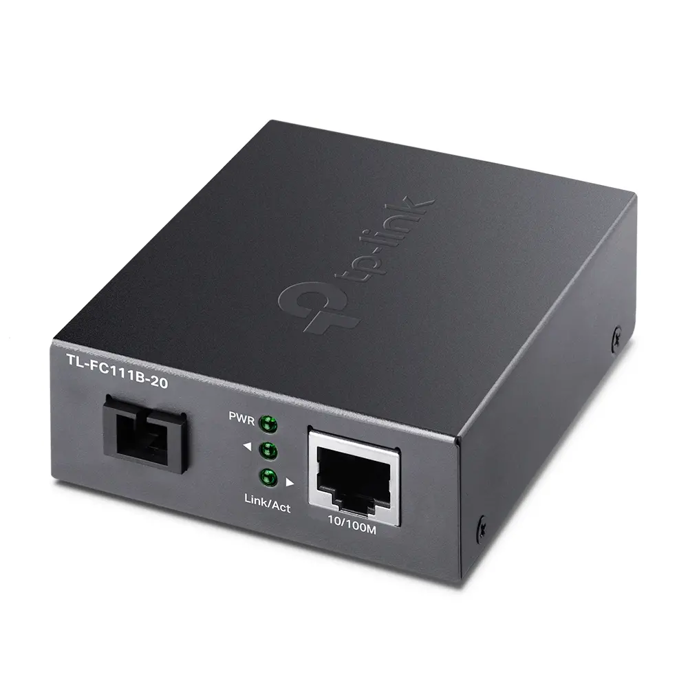 Μετατροπέας TP-LINK FC111B-20, 10/100Mbps RJ45 σε οπτική ίνα 100Mbps SM SC, 20km