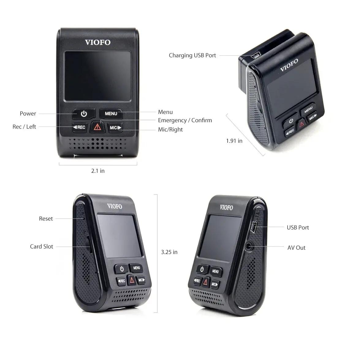 VIOFO Видеорегистратор Dash Cam A119 V3-G - GPS Module, Quad HD+, HDR, Sony STARVIS - image 3