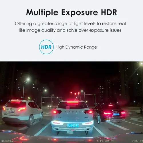 VIOFO Видеорегистратор Dash Cam A119 V3-G - GPS Module, Quad HD+, HDR, Sony STARVIS - image 7
