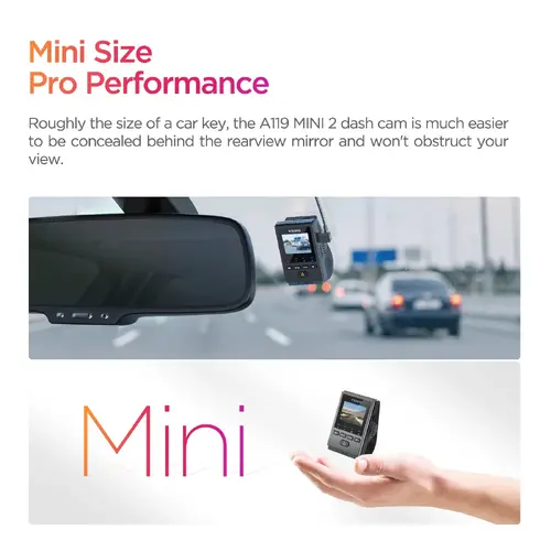 VIOFO Видеорегистратор Dash Cam A119 MINI 2 - GPS Module, 2K HDR, 60 FPS,  Sony STARVIS 2 - image 11
