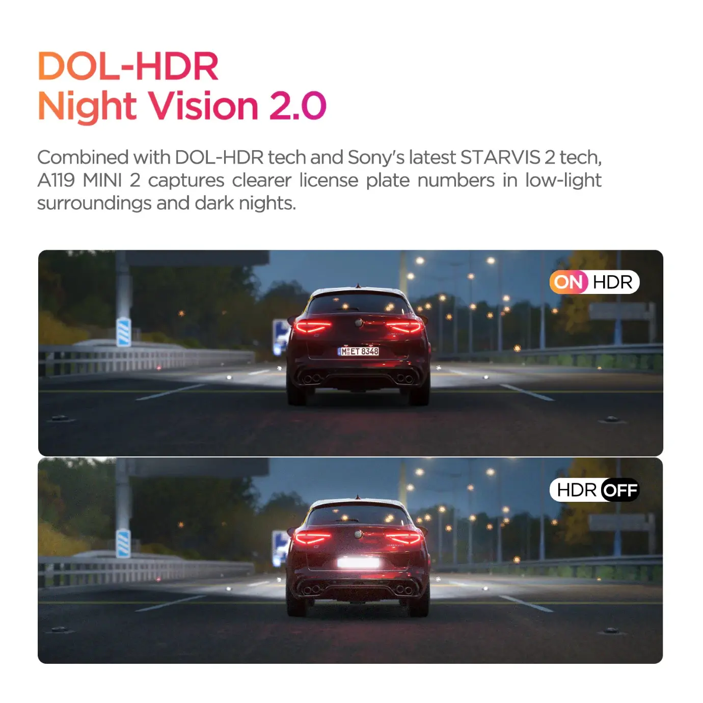 VIOFO Видеорегистратор Dash Cam A119 MINI 2 - GPS Module, 2K HDR, 60 FPS,  Sony STARVIS 2 - image 2
