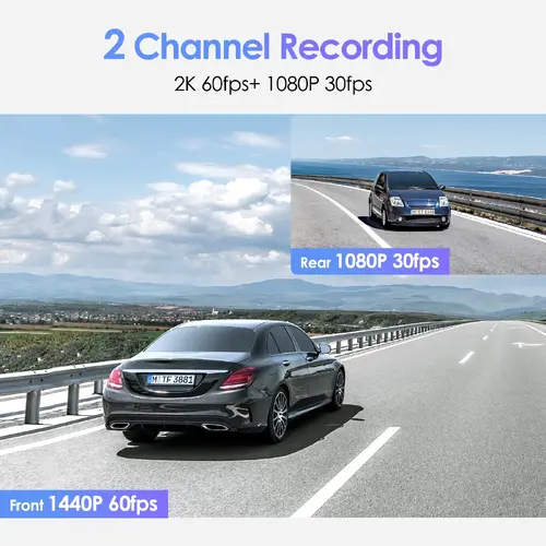 VIOFO Cameră video auto Dash Cam A129 Plus DUO - GPS, cameră spate inclusă - 13
