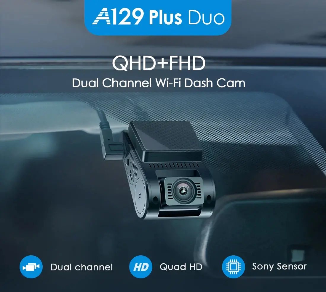 VIOFO Видеорегистратор Dash Cam A129 Plus DUO - GPS, Rear Cam included - image 16