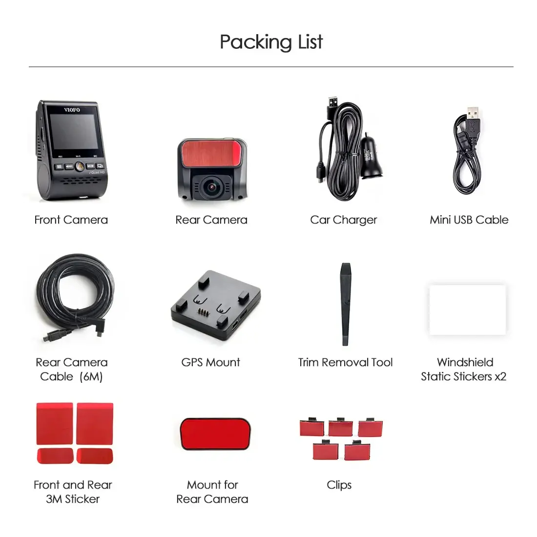 VIOFO Cameră video auto Dash Cam A129 Plus DUO - GPS, cameră spate inclusă - image 18