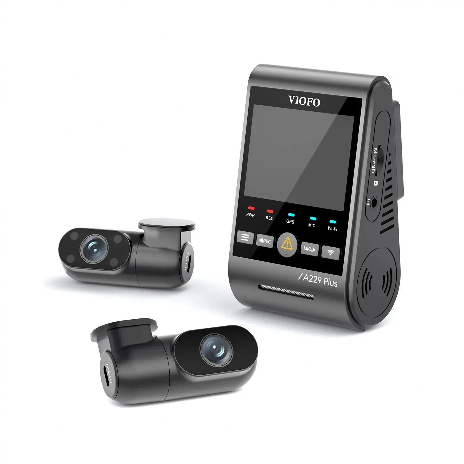 VIOFO Видеорегистратор Dash Cam A229 Plus 3 Channel - 2K, HDR, Sony STARVIS 2, GPS - image 1