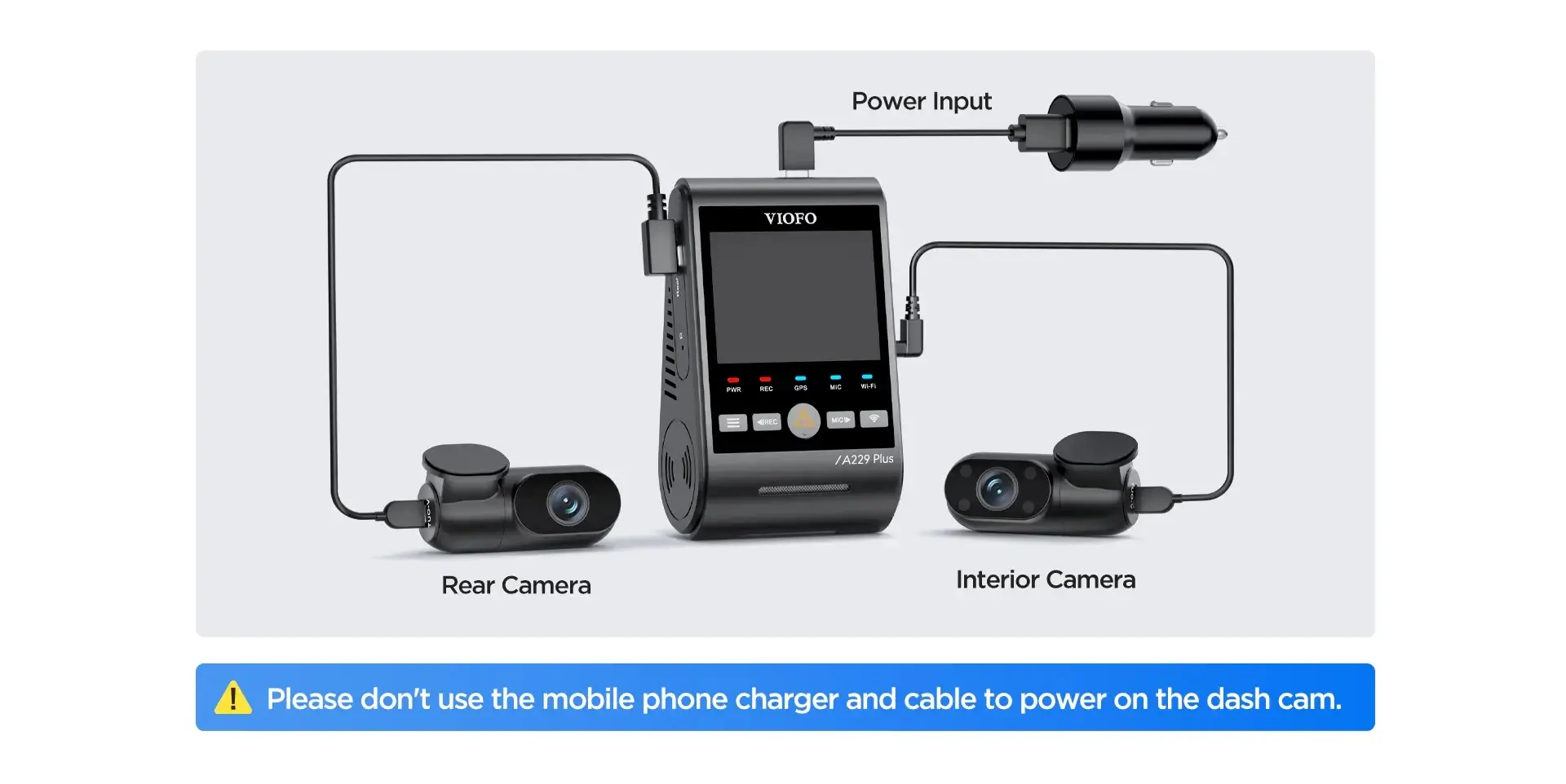 VIOFO Cameră video auto Dash Cam A229 Plus 3 Channel - 2K, HDR, Sony STARVIS 2, GPS - image 16
