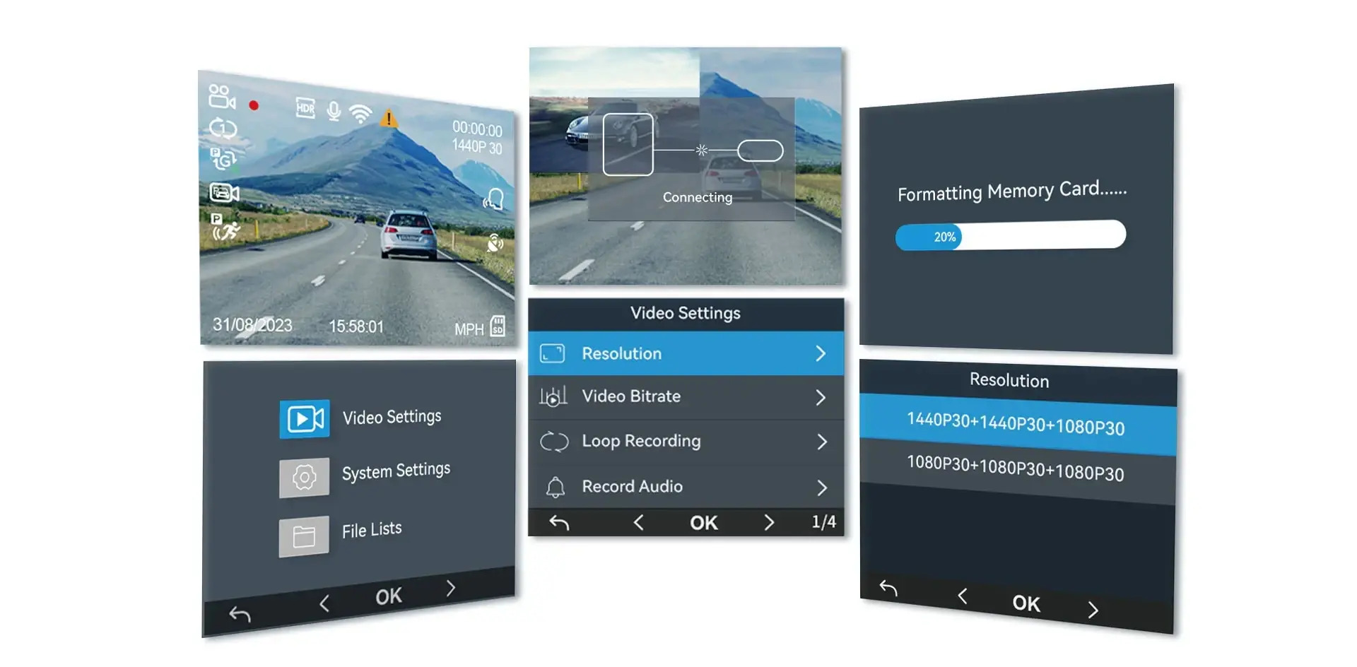 VIOFO Видеорегистратор Dash Cam A229 Plus 3 Channel - 2K, HDR, Sony STARVIS 2, GPS - image 17