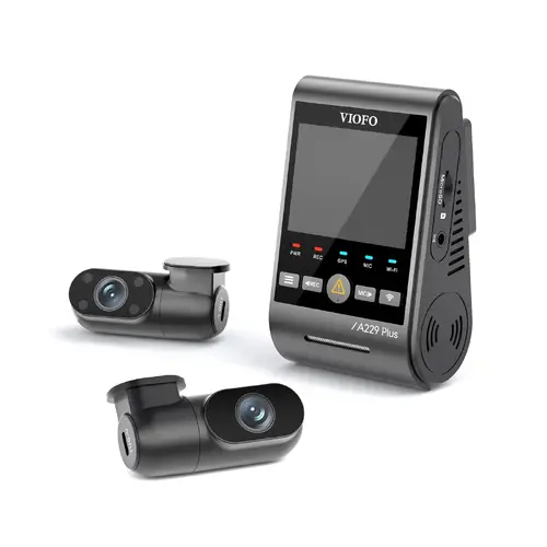 VIOFO Cameră video auto Dash Cam A229 Plus 3 Channel - 2K, HDR, Sony STARVIS 2, GPS - 2