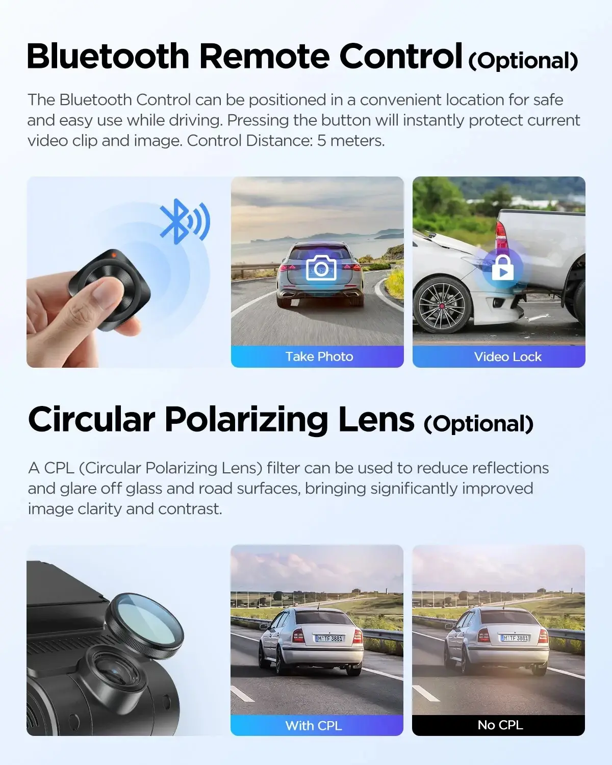 VIOFO Видеорегистратор Dash Cam A229 Plus 3 Channel - 2K, HDR, Sony STARVIS 2, GPS - image 8