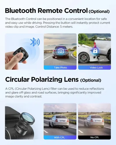 VIOFO Cameră video auto Dash Cam A229 Plus 3 Channel - 2K, HDR, Sony STARVIS 2, GPS - 9