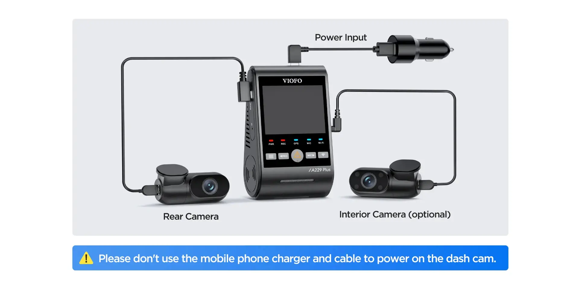 VIOFO Видеорегистратор Dash Cam A229 Plus 2 Channel - 2K, HDR, Sony STARVIS 2, GPS - image 16