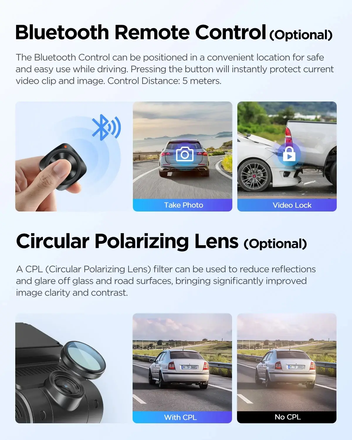 VIOFO Видеорегистратор Dash Cam A229 Plus 2 Channel - 2K, HDR, Sony STARVIS 2, GPS - image 9