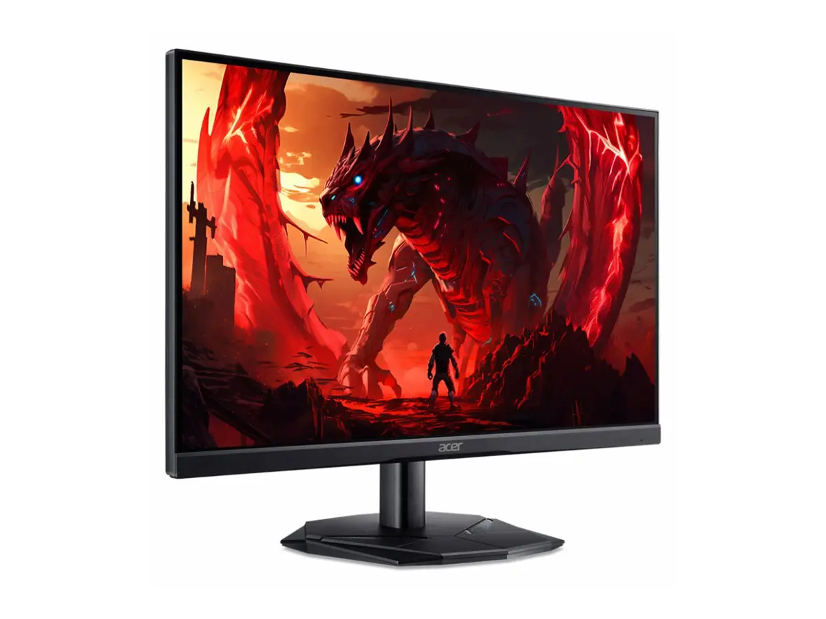 Монитор, Acer Nitro KG251QX0biip, 24.5'' FHD (1920X1080), VA, 200Hz, 100M:1, 250nits, 2ms/0.5ms(GTG)/1ms(VRB), 99% sRGB, FreeSync, 2xHDMI, DP, BluelightShield, ZeroFrame, Tilt, Vesa, Black, 2Y - image 1