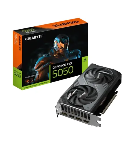 Видео карта, Gigabyte GeForce RTX 5050 8GB GDDR6 Windforce OC