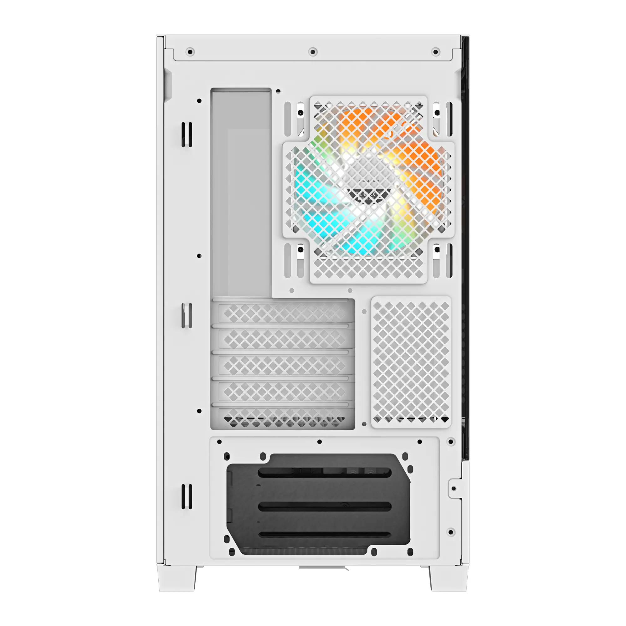 Кутия GIGABYTE C201 PANORAMIC ICE + 3 ARGB Вентилатора - image 4