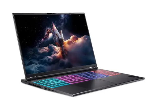 Лаптоп, Acer Nitro 16S AI, AN16S-61-R352, AMD Ryzen AI 9 365 (10C/20T, up to 5.0GHz, 34MB), 16"WUXGA (2560x1600)IPS 180Hz,  1*16GB (1 slot free), 1024GB PCIe NVMe SSD, GeForce RTX 5070 8GB DDR7 848 AI TOPS, WiFi 6E, Micro SD, BT 5.3, No Os, Black - image 1