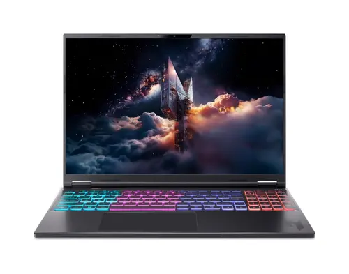 Лаптоп, Acer Nitro 16S AI, AN16S-61-R352, AMD Ryzen AI 9 365 (10C/20T, up to 5.0GHz, 34MB), 16"WUXGA (2560x1600)IPS 180Hz,  1*16GB (1 slot free), 1024GB PCIe NVMe SSD, GeForce RTX 5070 8GB DDR7 848 AI TOPS, WiFi 6E, Micro SD, BT 5.3, No Os, Black