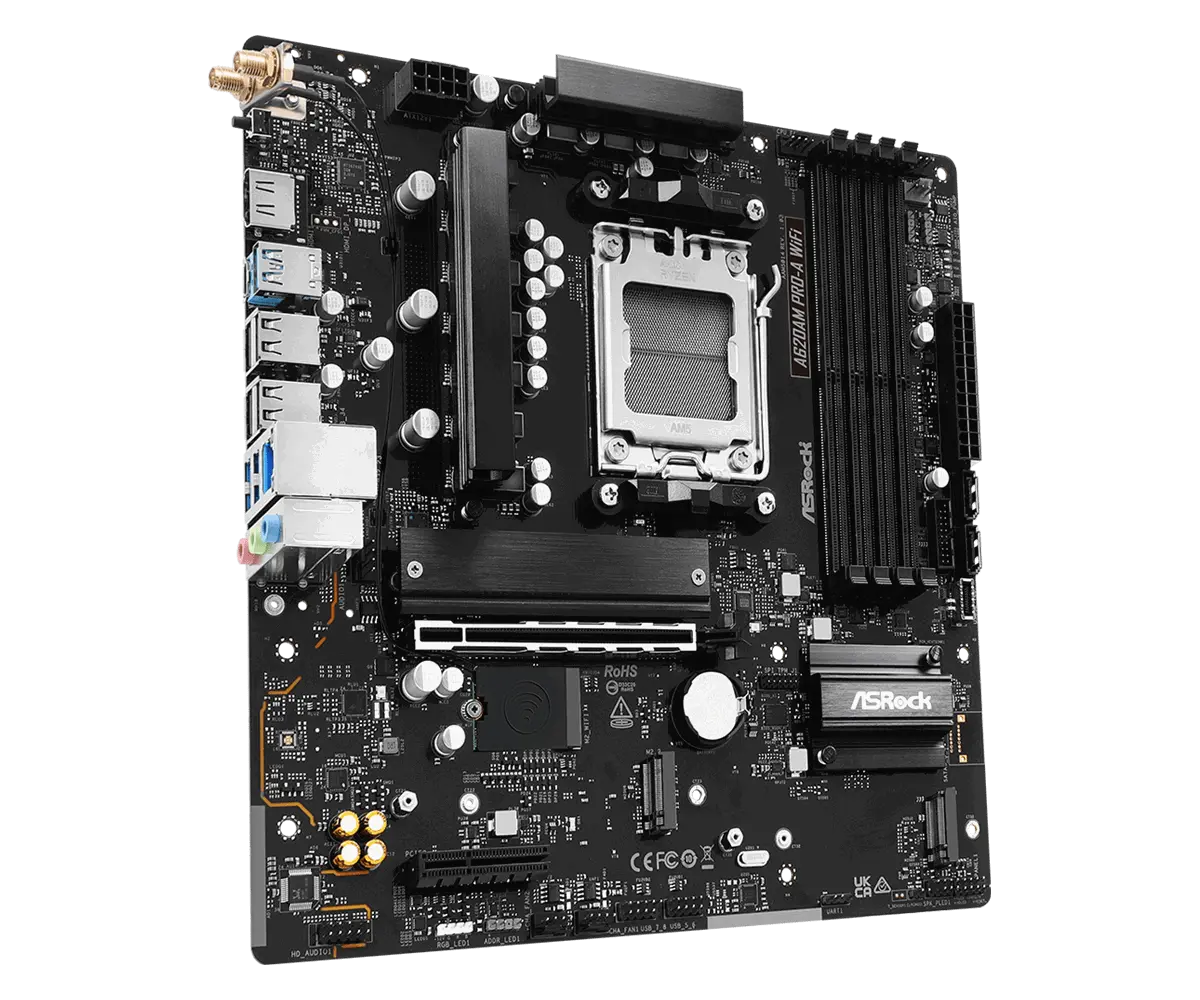 Дънна платка ASRock A620AM PRO-A WIFI, AM5 - image 1