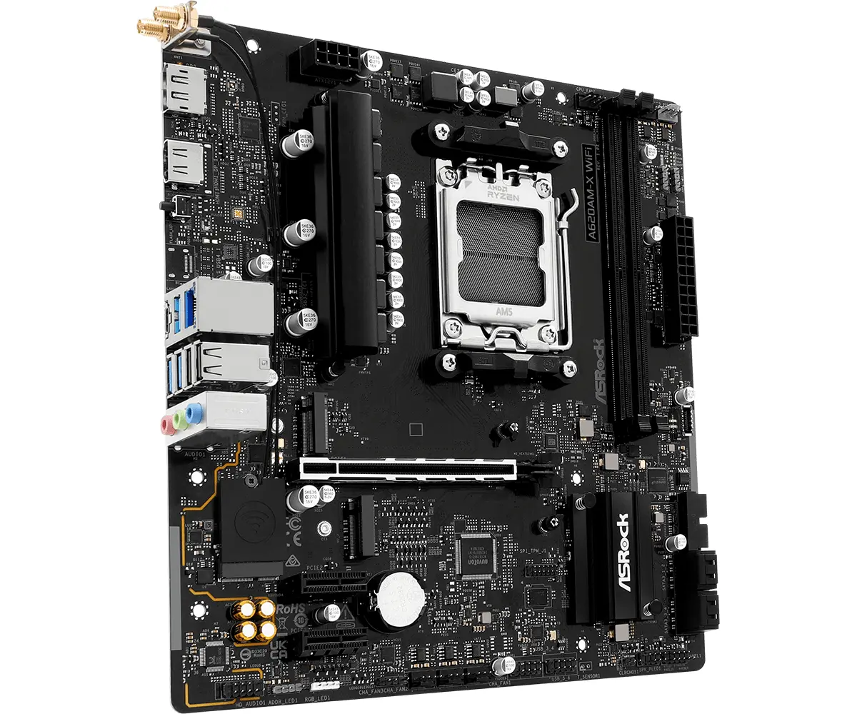 Дънна платка ASRock A620AM-X WIFI, AM5 - image 1