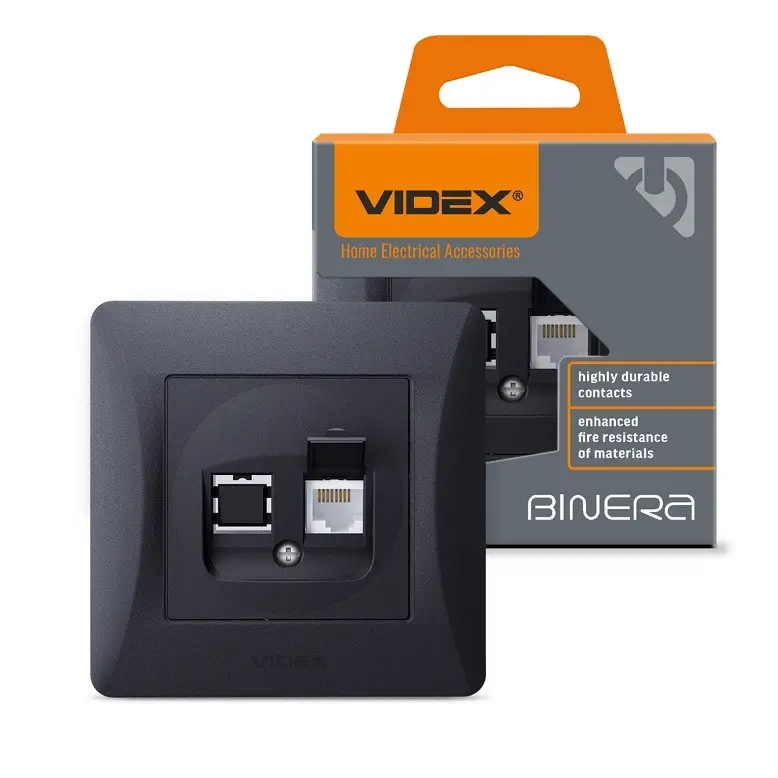 ΠΡΙΖΑ ΔΙΚΤΥΟΥ ΥΠΟΛΟΓΙΣΤΗ VF-BNSK1PC6-BG CAT6 BINERA VIDEX - ΓΡΑΦΙΤΗΣ
