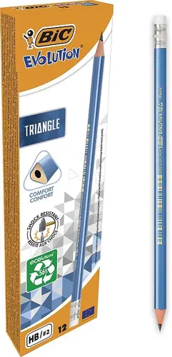 ΜΟΛΥΒΙ ΜΕ ΓΟΜΑ ΤΡΙΓΩΝΙΚΟ EVOLUTION 12 BIC - 1