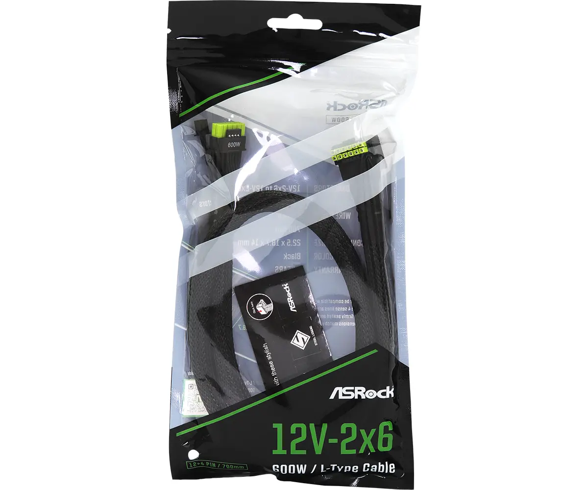 Cablu ASRock 90° 12V-2x6 600W ATX 3.1 and PCIe 5.1 - image 4