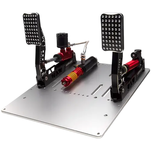SIMAGIC Crimson Edition, Hydraulic Dual-pedal Set, 100kg Loadcell, Standard Throttle Plate. S311
