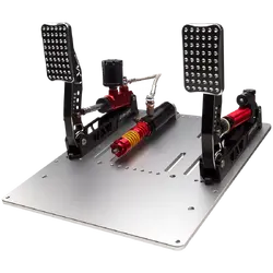 SIMAGIC Crimson Edition, Hydraulic Dual-pedal Set, 100kg Loadcell, Standard Throttle Plate. S311