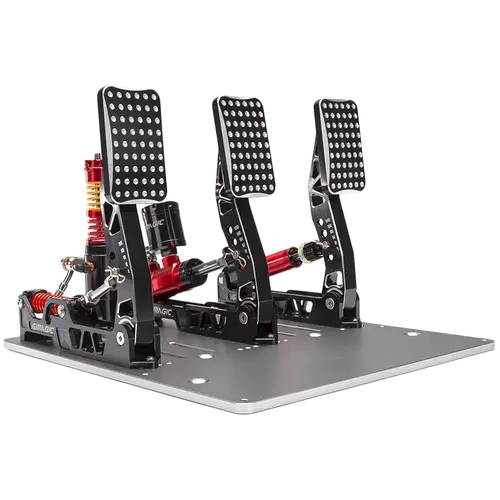 SIMAGIC Crimson Edition, υδραυλικό σετ τριών πεντάλ, Loadcell 200kg, τυπική πλάκα γκαζιού. S310 - 1