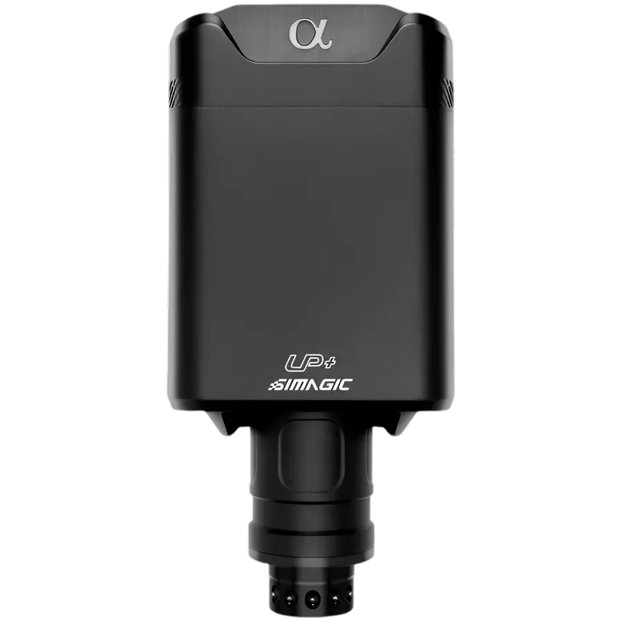 9 Nm max torque output Custom-designed 5-pole DD servo motor Powerful next-generation data support open ecosystem Patented Slip Ring Technology ensuring long-lasting and reliable performance Active cooling system UP+ Upgrade with a SIMAGIC dash m - image 2