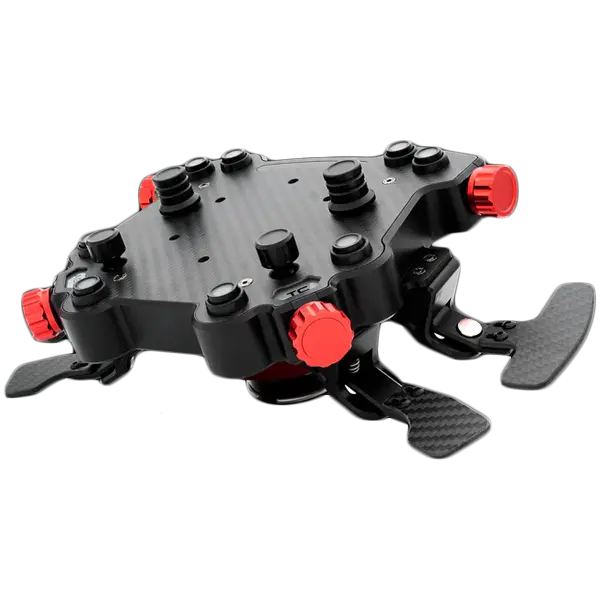 SIMAGIC GT1 Round Steering Wheel with GT Pro Hub(K)| Shifter & Clutch Paddles, Leather,QR70 Included. S207 - image 1