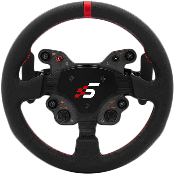 SIMAGIC GT1 Round Steering Wheel, Shifter Paddles, Leather, QR70 Included. S209