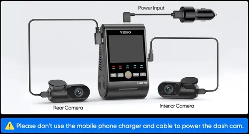 VIOFO Κάμερα αυτοκινήτου Dash Cam A229 Pro 3 Channel - 4K, HDR, Dual Sony STARVIS 2, GPS, Bluetooth - 11