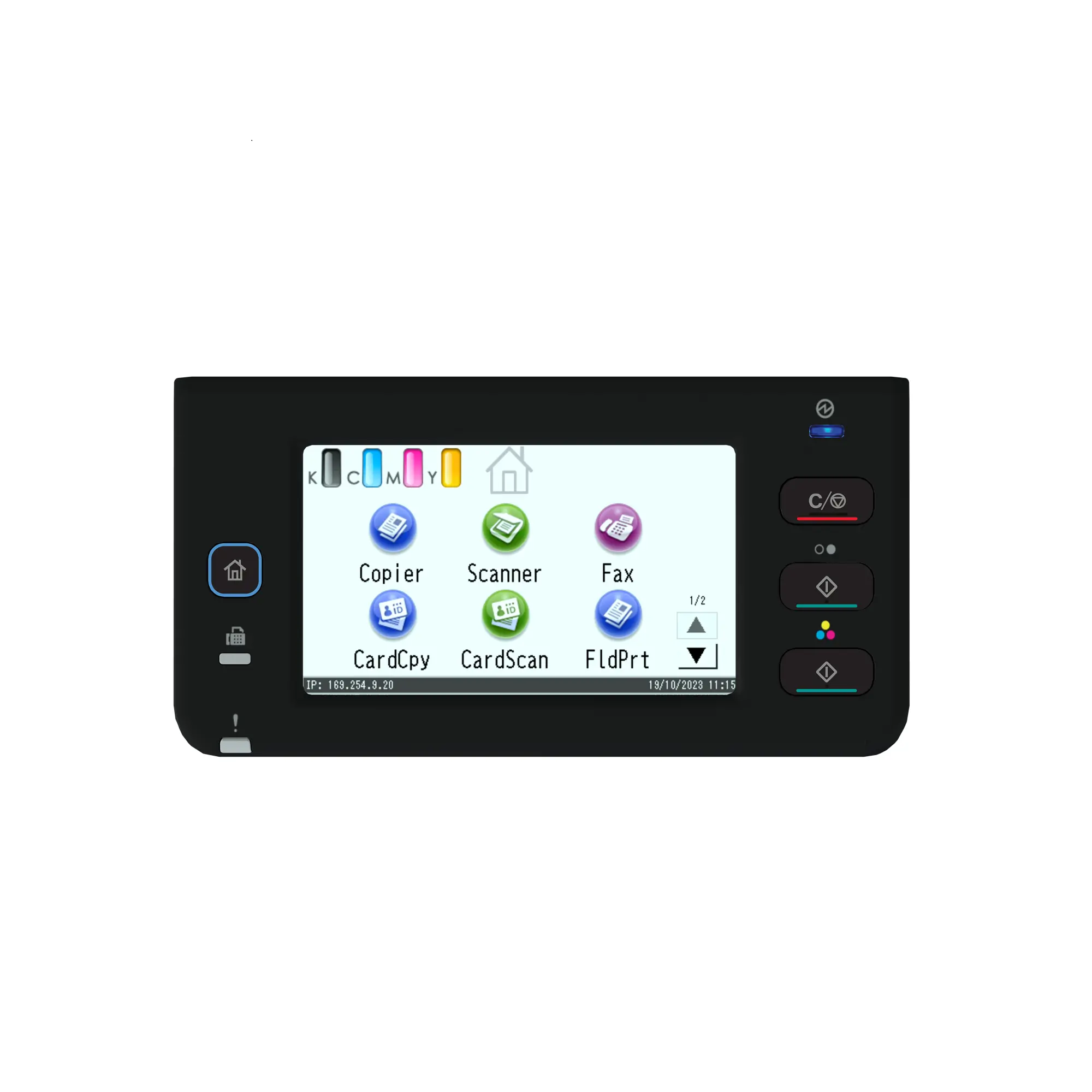 МФУ цветно у-во принтер/скенер/копир RICOH M C320FSE, 32 стр/мин, SPDF/50стр/,LAN,Bluetooth, 4.3"тъч дисплей - image 2