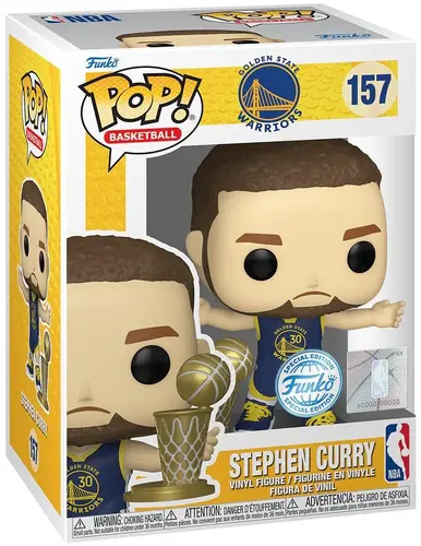 Фигурка Funko Pop! NBA: Golden State Warriors - Stephen Curry (Throwback) (Special Edition) #157 - image 1