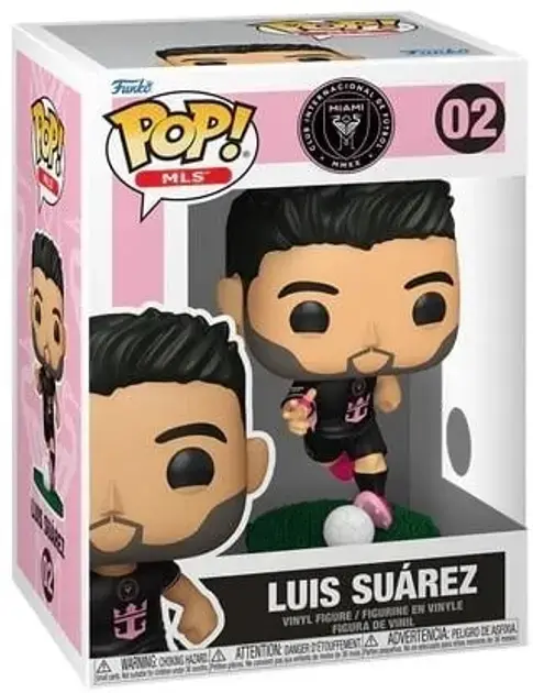 Фигурка Funko Pop! MLS: Inter Miami - Luis Suarez (Away) #02 - image 1